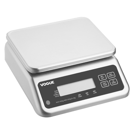 Vogue Wasserdichte Elektronische Waage 30kg Vogue Wasserdichte Elektronische Waage 30kg