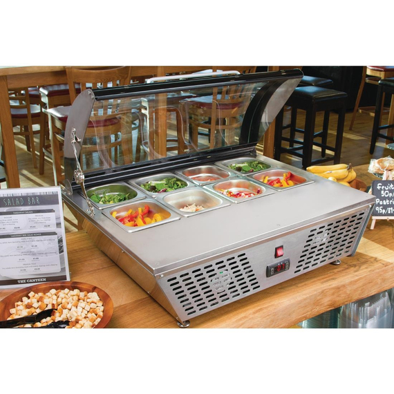 Polar G-Serie Energieeffizienter Tischkühlvitrine 4x GN 1/3 4 Polar G-Serie Energieeffizienter Tischkühlvitrine 4x GN 1/3