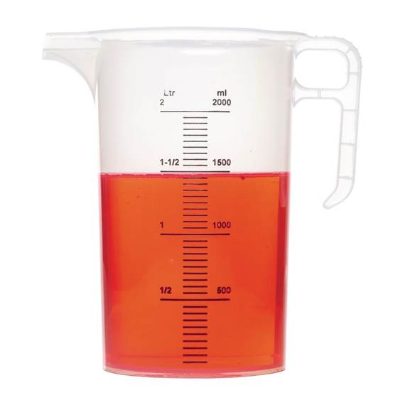 Polypropylen Messbecher 2L 2 Polypropylen Messbecher 2L