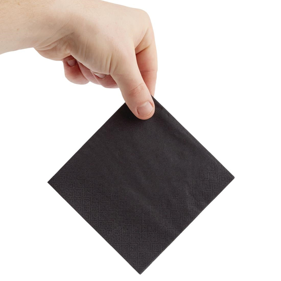 Fiesta Recyclable Cocktailservietten schwarz 24cm (4000 Stück) 2 Fiesta Recyclable Cocktailservietten schwarz 24cm (4000 Stück)