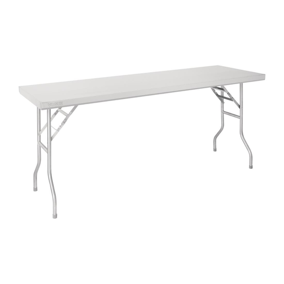 Vogue klappbarer Arbeitstisch aus Edelstahl 1830x610x780 Vogue klappbarer Arbeitstisch aus Edelstahl 1830x610x780