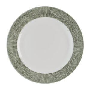 Churchill Bamboo Ceramic Spinwash Alpine Teller mit Fuß, 305 mm, (12 Stück)