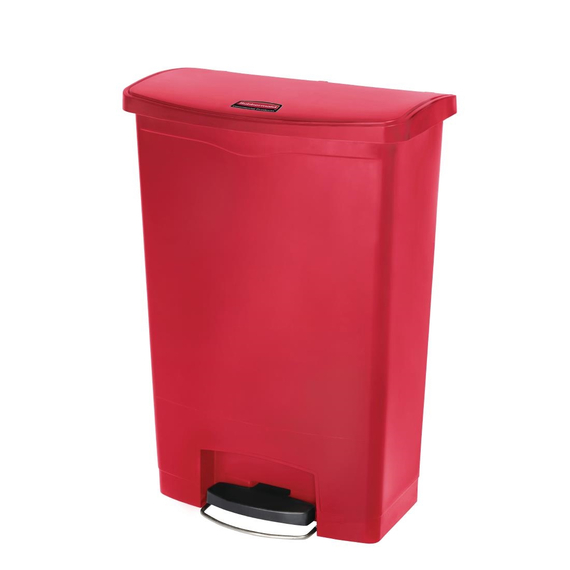 Rubbermaid Slim Jim Front Step Pedaleimer rot 90L 2 Rubbermaid Slim Jim Front Step Pedaleimer rot 90L