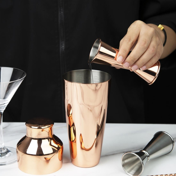 Olympia Barmaß / Jigger mit Kupferfinish 2,5/5cl 5 Olympia Barmaß / Jigger mit Kupferfinish 2,5/5cl