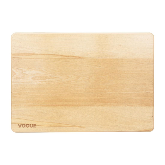 Vogue Buche Schneidebrett Groß 510x355x30mm 1 Vogue Buche Schneidebrett Groß 510x355x30mm
