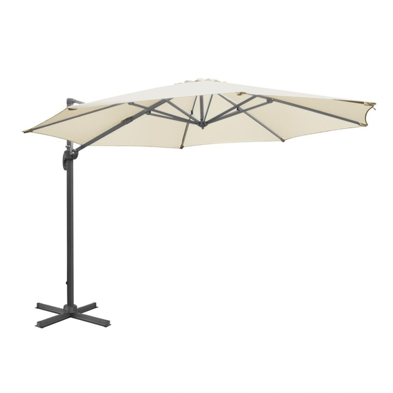 Bolero Venice Hochleistungs-Sonnenschirm, cremefarben, 3,5 m Bolero Venice Hochleistungs-Sonnenschirm, cremefarben, 3,5 m
