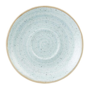 Churchill Stonecast Runde Cappuccino-Untertassen Duck Egg Blue 185 mm (12 Stück)