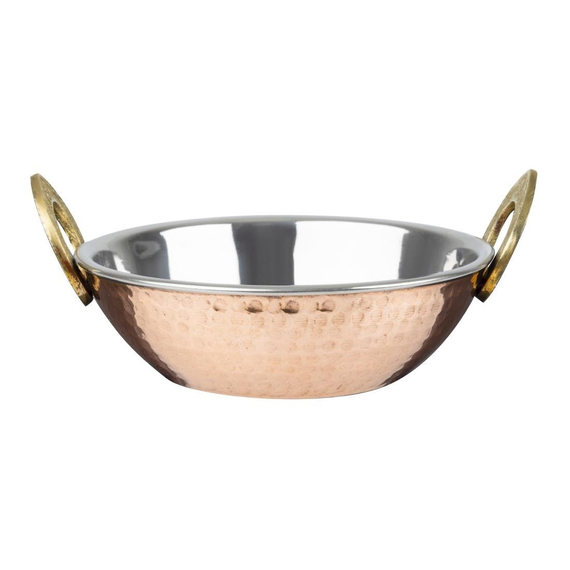 Olympia Kupfer Kadai Schale Edelstahl Messinggriffe 660ml 2 Olympia Kupfer Kadai Schale Edelstahl Messinggriffe 660ml