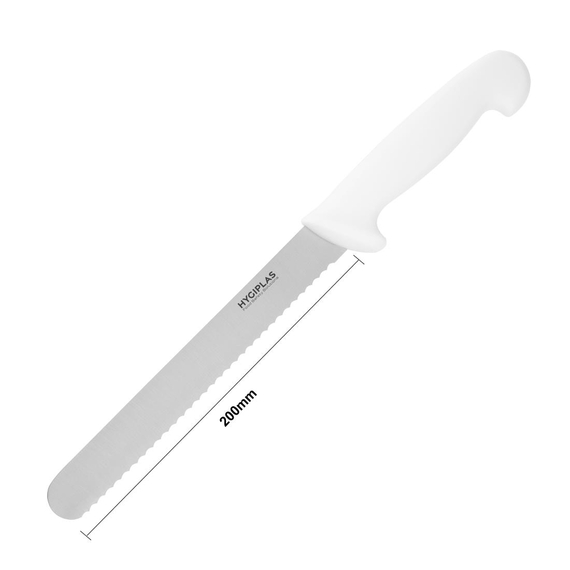 Hygiplas Brotmesser 20cm weiß 4 Hygiplas Brotmesser 20cm weiß