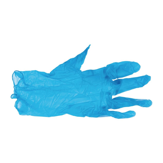 Hygiplas Vinylhandschuhe Blau puderfrei L (100 Stück) 4 Hygiplas Vinylhandschuhe Blau puderfrei L (100 Stück)