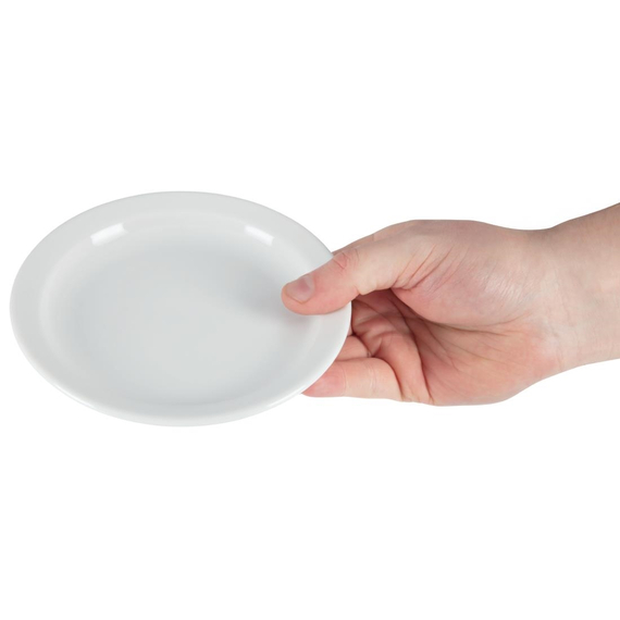 Olympia Whiteware Teller mit schmalem Rand 15cm (12 Stück) 8 Olympia Whiteware Teller mit schmalem Rand 15cm (12 Stück)