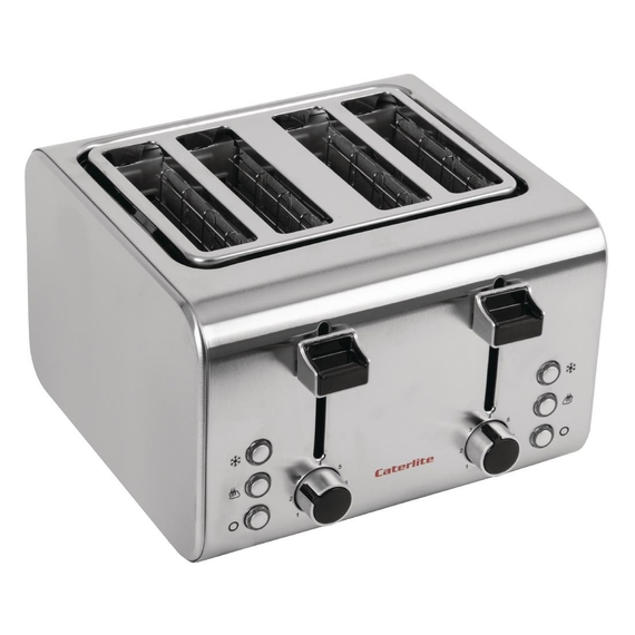 Caterlite 4-Schlitz Toaster Edelstahl 1 Caterlite 4-Schlitz Toaster Edelstahl