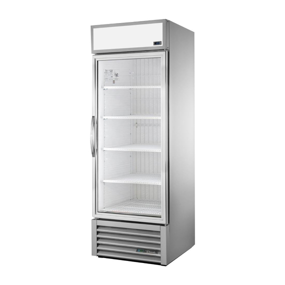 True Upright Retail Merchandiser Gefrierschrank, schwarze Außenseite True Upright Retail Merchandiser Gefrierschrank, schwarze Außenseite