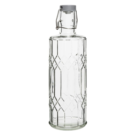 Olympia geo Glaswasserflasche mit Stöpsel 1 Liter (6 Stück) Olympia geo Glaswasserflasche mit Stöpsel 1 Liter (6 Stück)