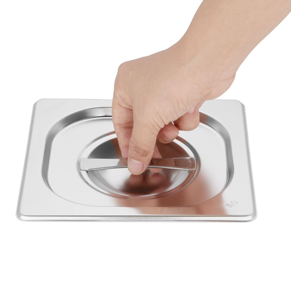 Vogue Edelstahl Gastronorm Behälter Set 2x 1/3 2x 1/6 Mit Deckeln 4 Vogue Edelstahl Gastronorm Behälter Set 2x 1/3 2x 1/6 Mit Deckeln