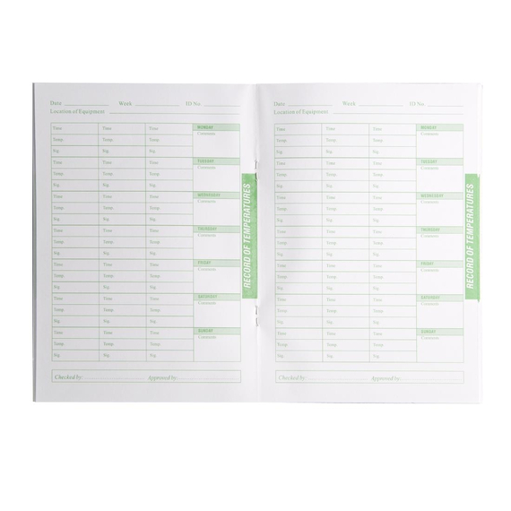 Hygiplas Temperatur-Logbuch 3 Hygiplas Temperatur-Logbuch