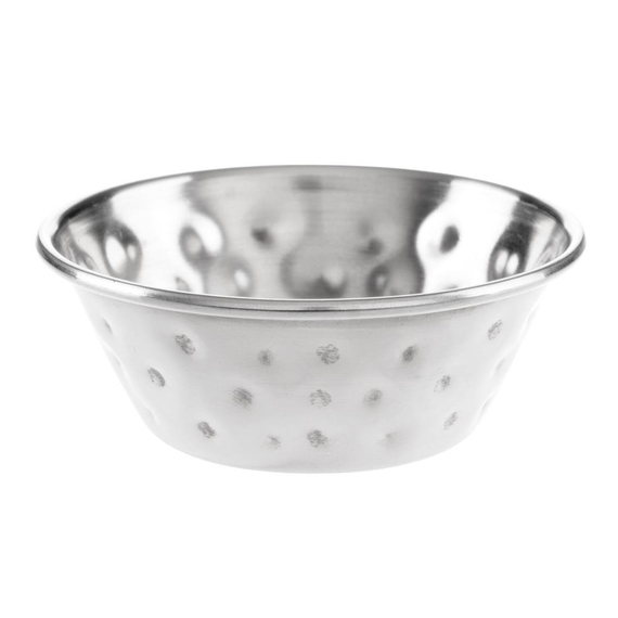 Olympia Soßenbecher aus gehämmertem Edelstahl, 45 ml, 12 Stück Olympia Soßenbecher aus gehämmertem Edelstahl, 45 ml, 12 Stück