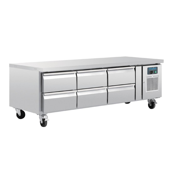 Polar Serie U GN-Kühltisch mit 6 Schubladen 317L Polar Serie U GN-Kühltisch mit 6 Schubladen 317L