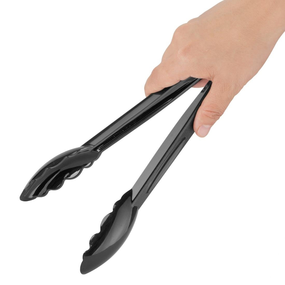 Nisbets Essentials 9" Polycarbonat-Zangen Schwarz (6 Stück) 4 Nisbets Essentials 9" Polycarbonat-Zangen Schwarz (6 Stück)