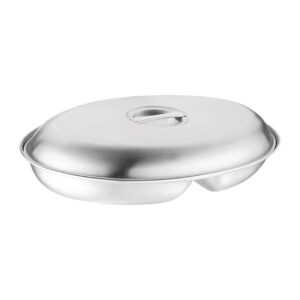 Olympia ovale Servierschale für Gemüse 2 Abteile 30 x 20,8cm