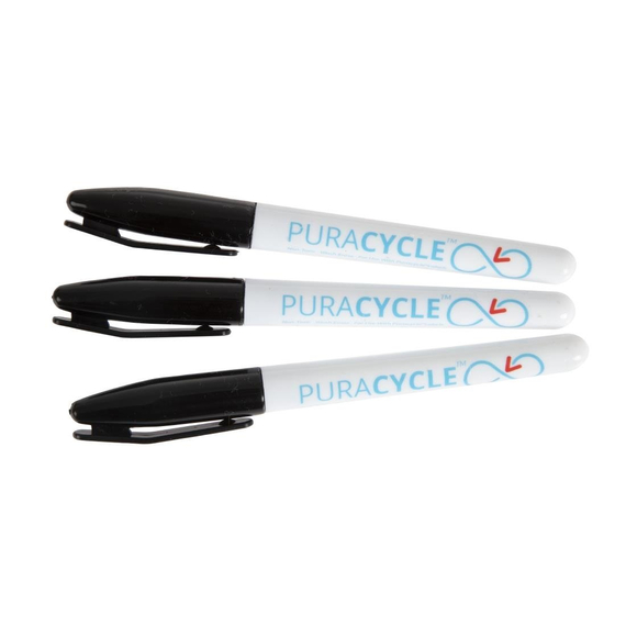 Puracycle Ungiftige Permanentmarker Schwarz (3 Stück) 1 Puracycle Ungiftige Permanentmarker Schwarz (3 Stück)