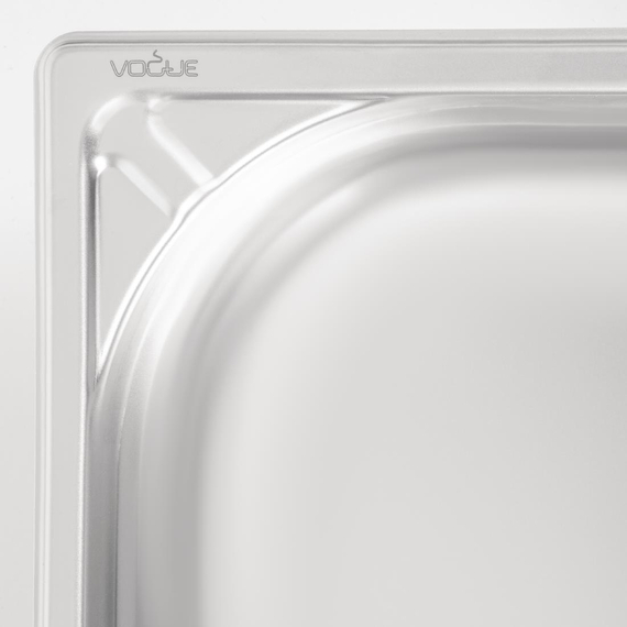 Vogue Strapazierfähiger GN-Behälter 1/1 Edelstahl 100mm 4 Vogue Strapazierfähiger GN-Behälter 1/1 Edelstahl 100mm