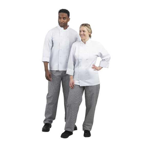 Whites Unisex Kochhose Vegas schwarz-weiß kleinkariert L 2 Whites Unisex Kochhose Vegas schwarz-weiß kleinkariert L