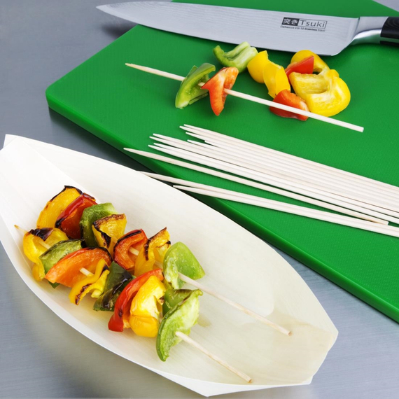Fiesta Compostable Einweg-Holzspieße Biologisch abbaubar 18cm (200 Stück) 1 Fiesta Compostable Einweg-Holzspieße Biologisch abbaubar 18cm (200 Stück)