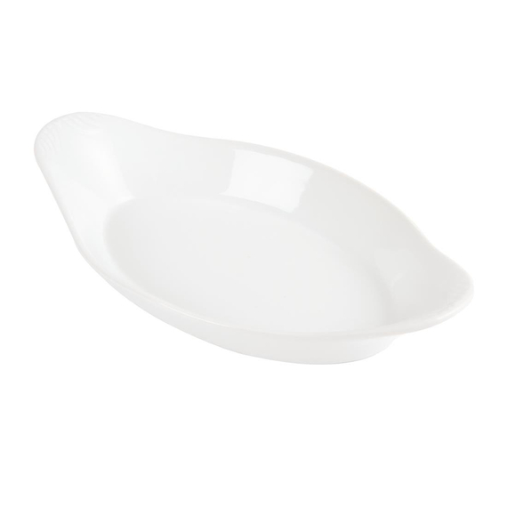 Olympia Whiteware ovale Gratinschalen weiß 23 x 13cm (6 Stück) 2 Olympia Whiteware ovale Gratinschalen weiß 23 x 13cm (6 Stück)
