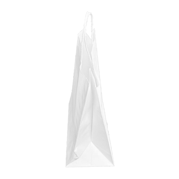 Fiesta Recyclingfähige Papiertüte mit Drehgriff Weiß - Groß (250 Stück) 2 Fiesta Recyclingfähige Papiertüte mit Drehgriff Weiß - Groß (250 Stück)