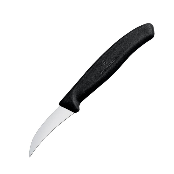 Victorinox Formmesser mit gebogene Klinge 8cm Schwarz Victorinox Formmesser mit gebogene Klinge 8cm Schwarz
