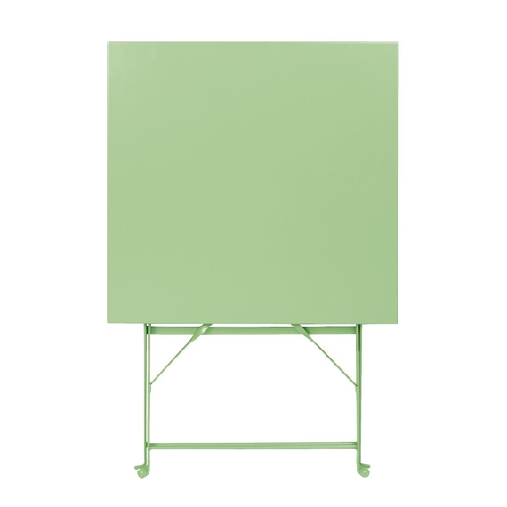 Bolero Square Pavement Style Klapptisch aus Stahl hellgrün 600 mm 1 Bolero Square Pavement Style Klapptisch aus Stahl hellgrün 600 mm