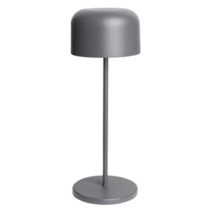 Olympia Siena Tischlampe Runder Dom Grau 300mm