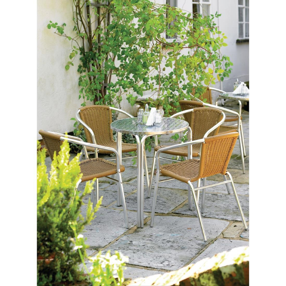 Bolero runder Bistrotisch Edelstahl 3 Beine 60cm Bolero runder Bistrotisch Edelstahl 3 Beine 60cm