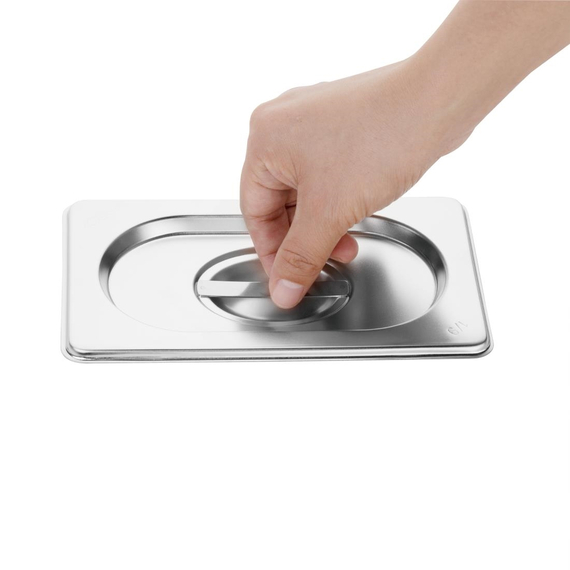 Vogue 6x GN-Behälter mit Deckel GN1/9 (6 Stück) 4 Vogue 6x GN-Behälter mit Deckel GN1/9 (6 Stück)