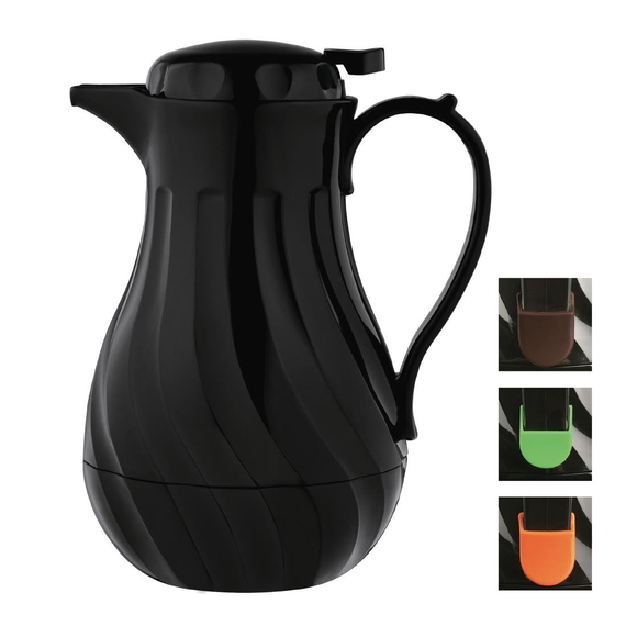 Olympia Swirl Isolierkanne schwarz 2L 1 Olympia Swirl Isolierkanne schwarz 2L