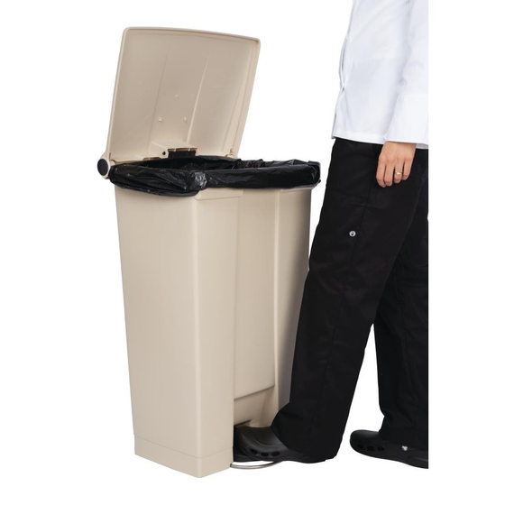 Rubbermaid Step On Pedaleimer beige 87L Rubbermaid Step On Pedaleimer beige 87L