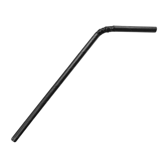 Fiesta Compostable kompostierbare flexible Papierstrohhalme schwarz (250 Stück) 1 Fiesta Compostable kompostierbare flexible Papierstrohhalme schwarz (250 Stück)