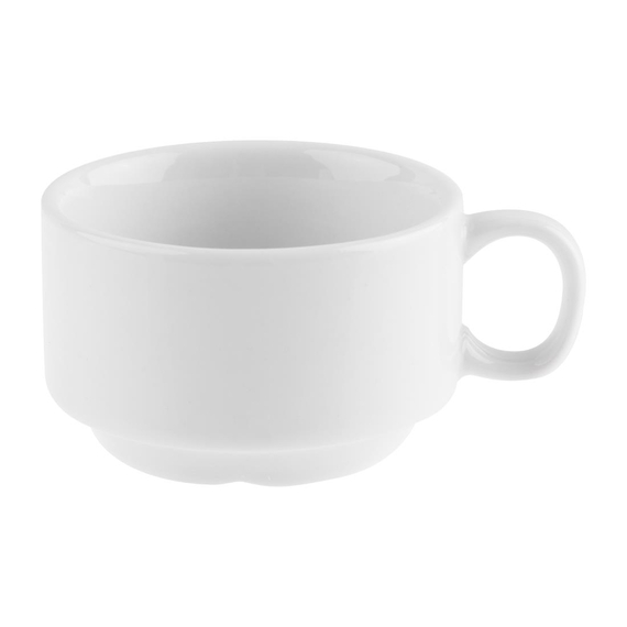 Olympia Whiteware stapelbare Espressotassen 85ml 3oz (12 Stück) 1 Olympia Whiteware stapelbare Espressotassen 85ml 3oz (12 Stück)