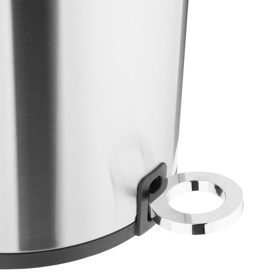 Jantex Rund Abfalleimer aus Gebürstetem Edelstahl 6Ltr 3 Jantex Rund Abfalleimer aus Gebürstetem Edelstahl 6Ltr