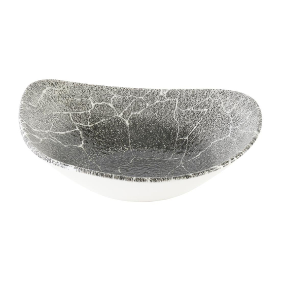 Churchill Studio Prints Kintsugi Quartz Schwarze dreieckige Schale, 235 mm, (12 Stück) Churchill Studio Prints Kintsugi Quartz Schwarze dreieckige Schale, 235 mm, (12 Stück)