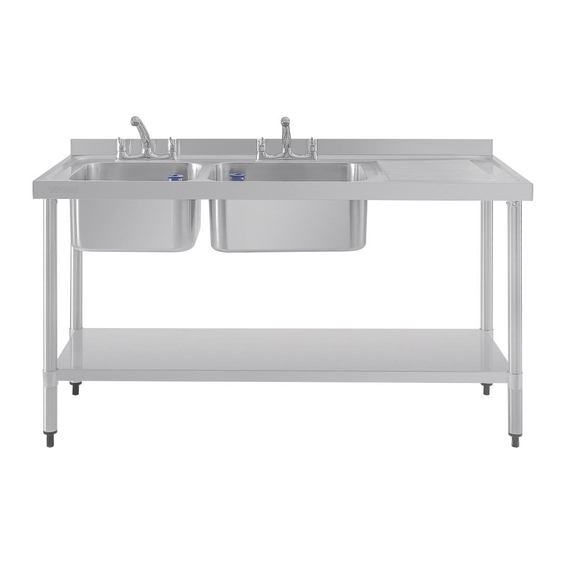Vogue Spüle Doppelspüle Abtropffläche rechts 150cm Vogue Spüle Doppelspüle Abtropffläche rechts 150cm