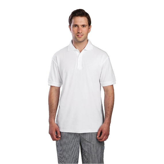 Unisex Poloshirt weiß S 8 Unisex Poloshirt weiß S