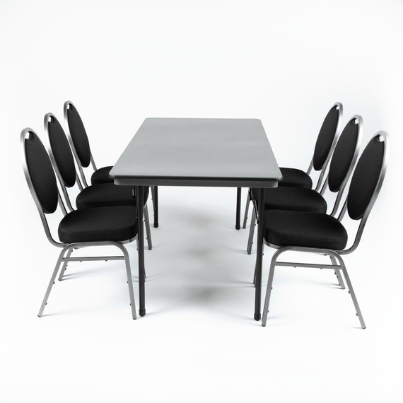Bolero rechteckiger Klapptisch grau 152cm 2 Bolero rechteckiger Klapptisch grau 152cm