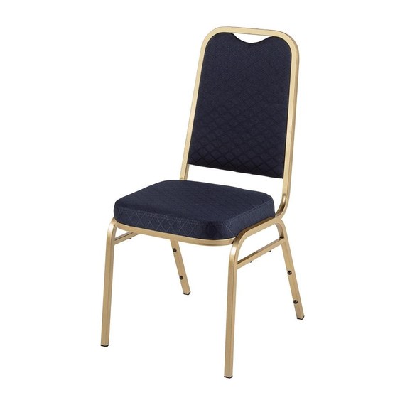 Bolero Bankettstühle mit quadratischer Lehne blau (4 Stück) Bolero Bankettstühle mit quadratischer Lehne blau (4 Stück)