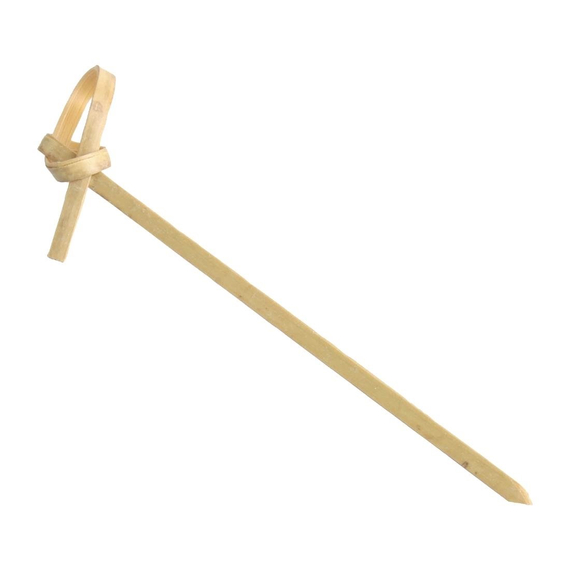 Fiesta Compostable Bambusspieße Biologisch abbaubar Schleifendesign 9cm (100 Stück) Fiesta Compostable Bambusspieße Biologisch abbaubar Schleifendesign 9cm (100 Stück)