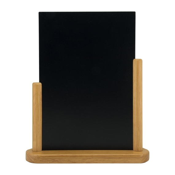 Securit Tischtafel Teak A4 1 Securit Tischtafel Teak A4