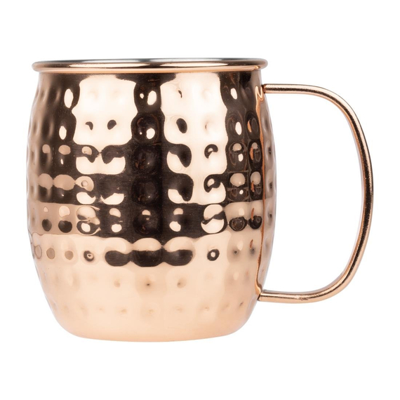 Olympia Barbedarf Hammered Edelstahlkupferbeschichtete Becher 440ml (6 Stück) 4 Olympia Barbedarf Hammered Edelstahlkupferbeschichtete Becher 440ml (6 Stück)