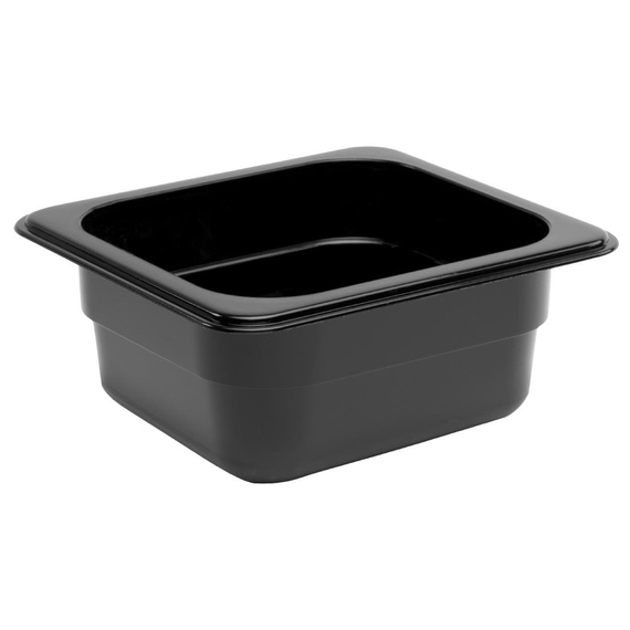 Vogue GN-Behälter GN1/6 schwarz 65mm 1 Vogue GN-Behälter GN1/6 schwarz 65mm