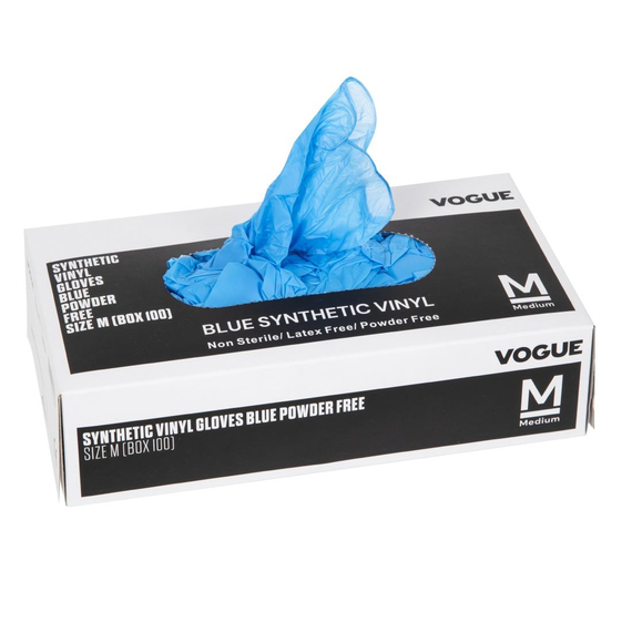 Hygiplas Vinylhandschuhe Blau puderfrei M (100 Stück) 1 Hygiplas Vinylhandschuhe Blau puderfrei M (100 Stück)